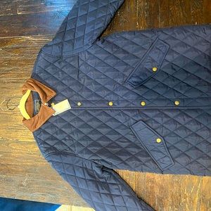 Properly tied navy blue Beaumont jacket